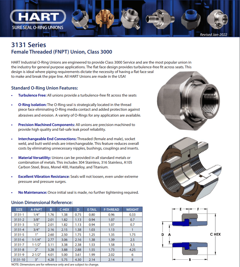 HART 3131 Series - Technical Data Sheet Thumbnail