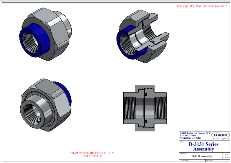 D-3131 Series Assembly Union