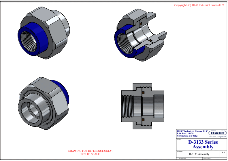 D-3133 Series Assembly Union