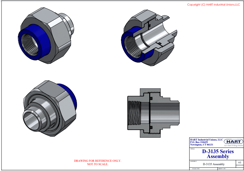 D-3135 Series Assembly Union