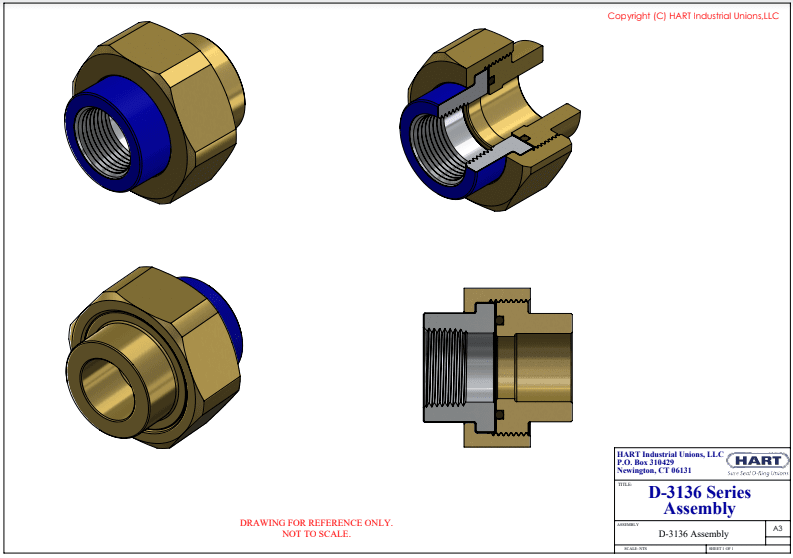 D-3136 Series Assembly Union