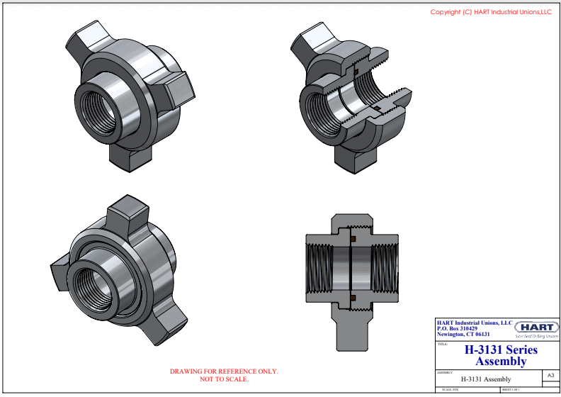 H-3131 Series Assembly Union