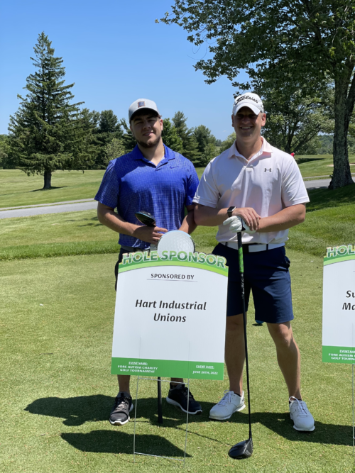 Alec Tremblay Mitch Camera at HART sponsored hole