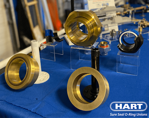 HART Female Threaded (FNPT) O-Ring Unions made out of Brass / Copper.